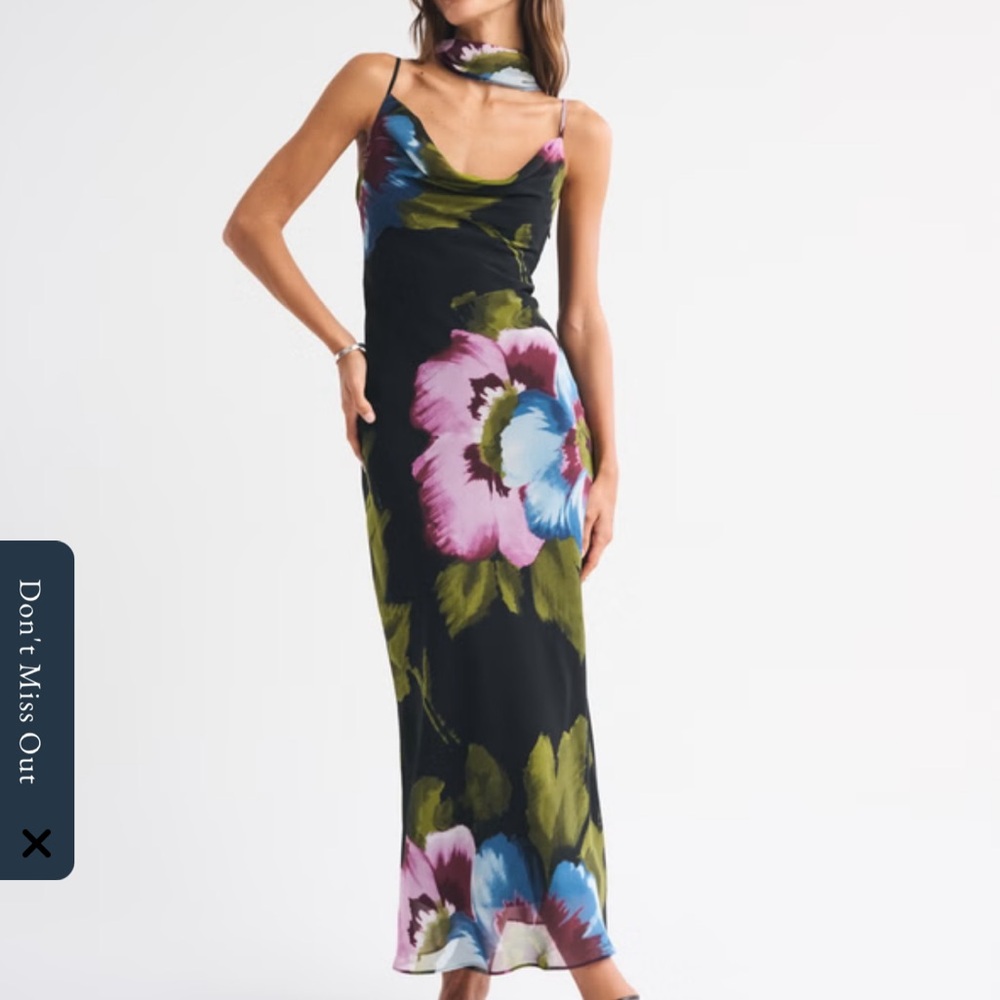 The A&F Julia Slip Scarf Maxi Dress - MEDIUM PETITE